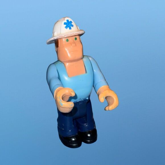 Vintage 1979 Fisher Price EMT Ambulance HUSKY HELPERS Action Figure Workers A20 - Picture 5 of 8